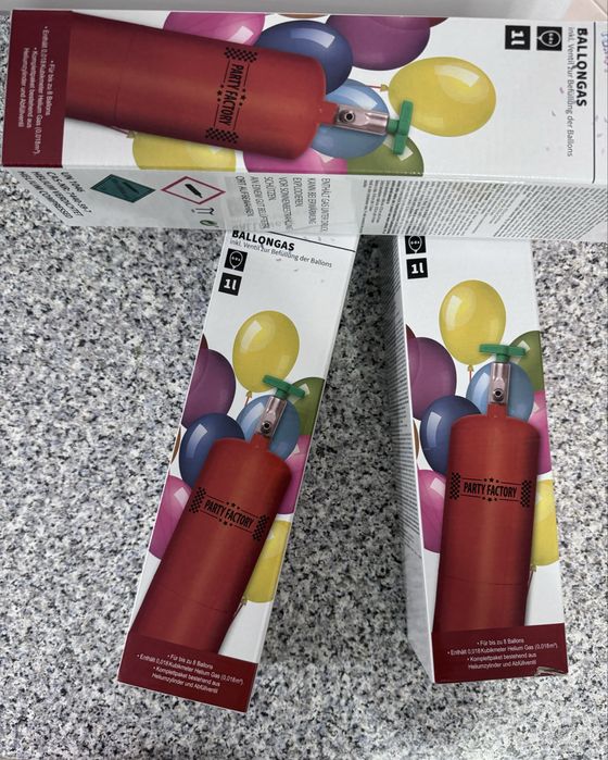 Tuburi heliu butelie pentru baloane 10-20 noi sigilate livrarate rapid