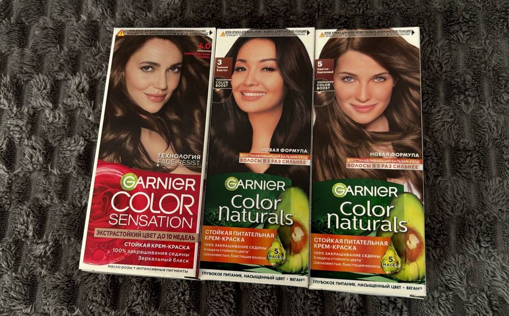 Продам новые краски Garnier для волос