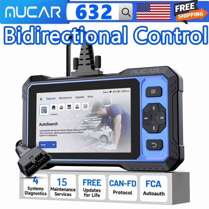 Промоция MUCAR 632/ 2025г./WiFi.Професионална/Диагностика./OBD2 Бг.Меню.