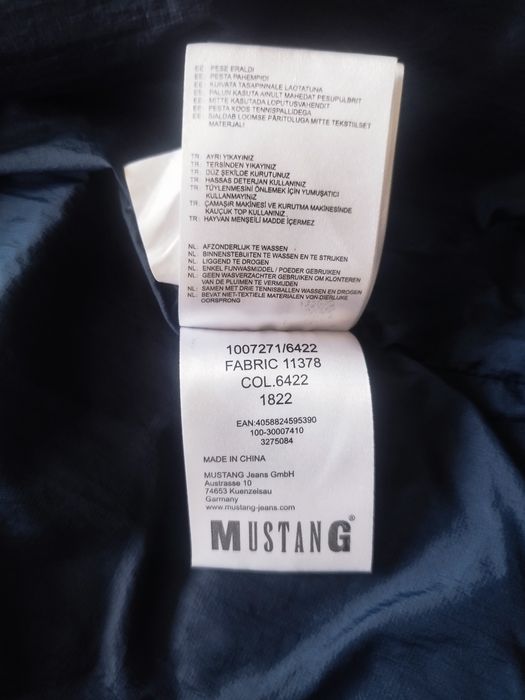 Мъжко яке Mustang с качулка