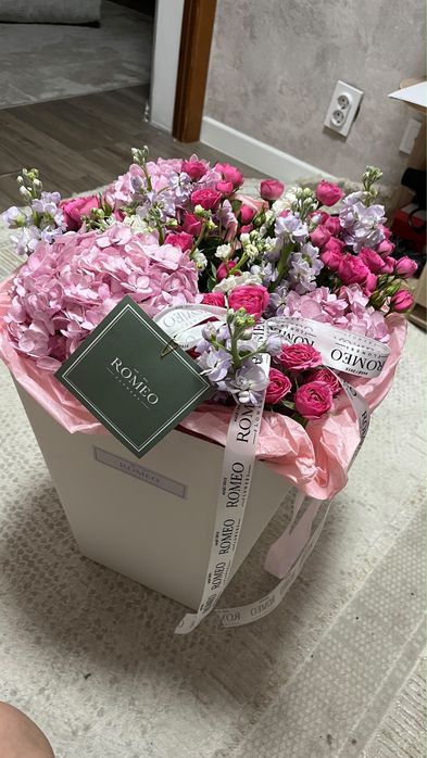 букет из гортензий
