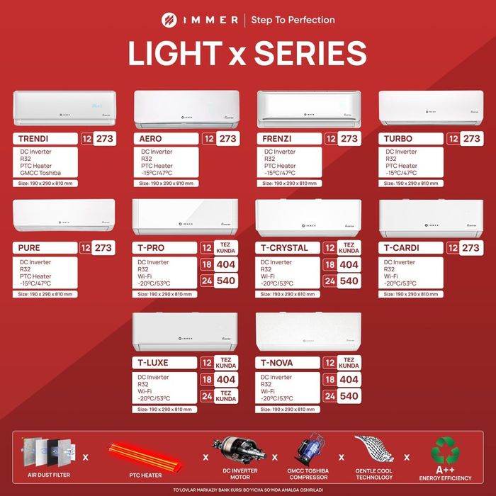 Кондиционер Immer/Dc Invertor/R32/Медный/доставка есть