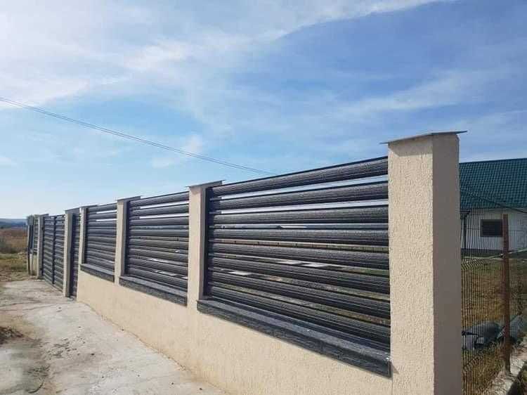 Garduri si porti din panouri stil jaluzele si alte modele disponibile
