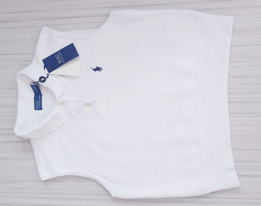 POLO Ralph Lauren Pique Cotton Knit  / Womens Size M НОВО!  ОРИГИНАЛ! Дамски Пуловер!