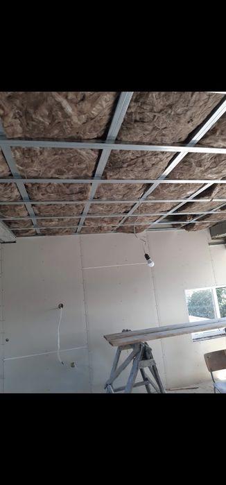 Гипсокартон и шпакловка