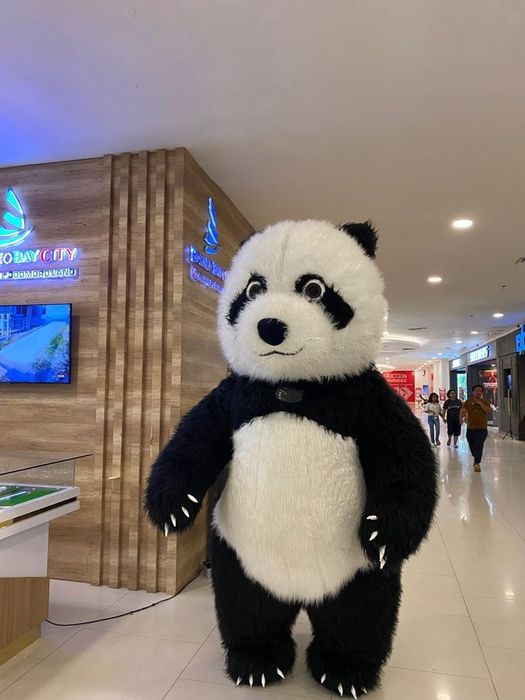 Надувной панда мен аю аниматор