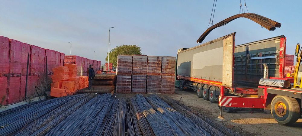 MATERIALE DE CONSTRUCTII, otel beton, caramida, ciment, rigips, vata