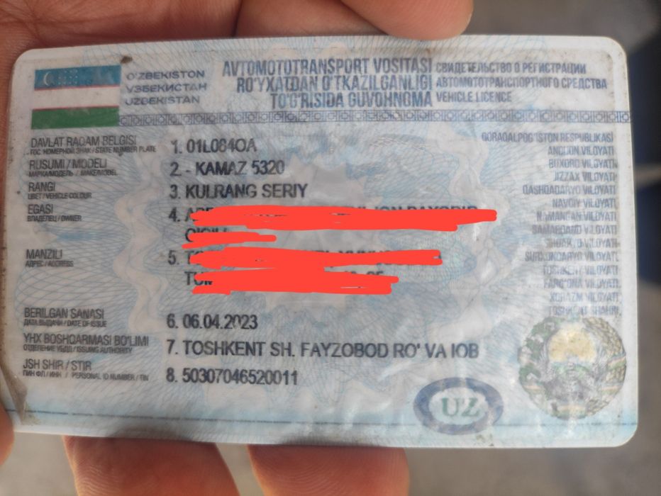 Gruzovoy kamaz sotiladi