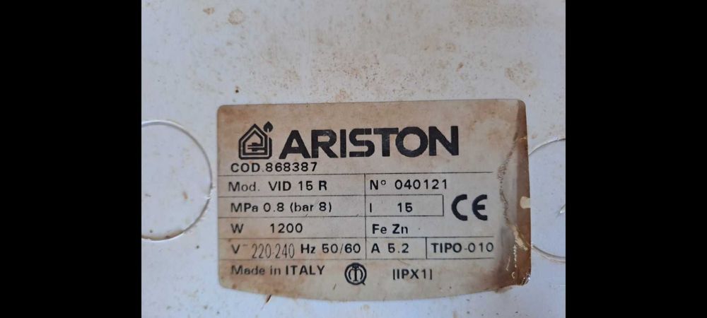Boiler ARISTON 15l