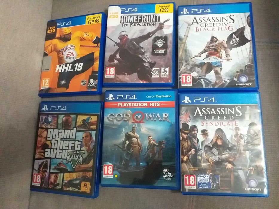 Продавам игри за Плейстейшан 4