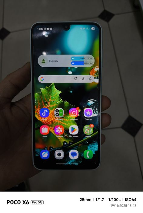 Samsung a16 1yillik kafolati bilan 6/128 usta kormagan