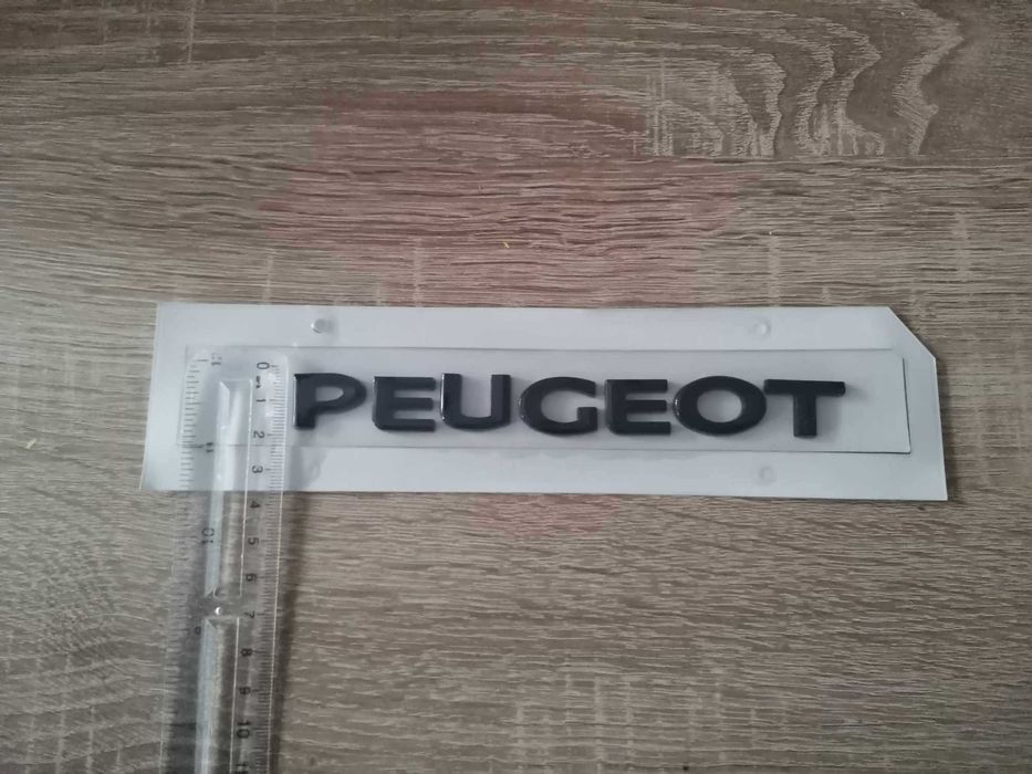 черен надпис Пежо Peugeot нов стил
