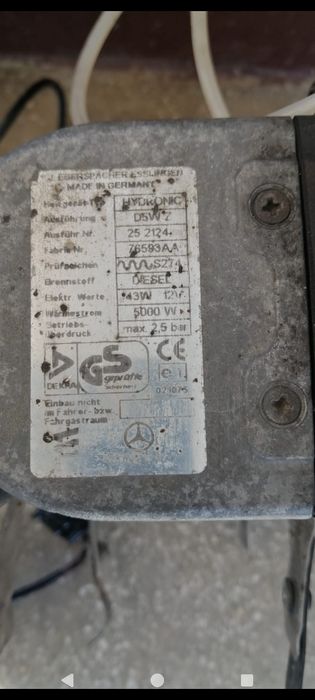 Vând Hidronic eberspacher d5dz