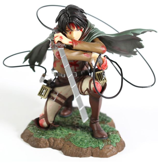 Figurina Attack on Titan Levi Ackerman Anime 15 cm