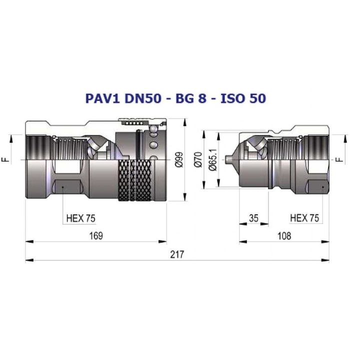Хидравлична бърза връзка серия PAV1