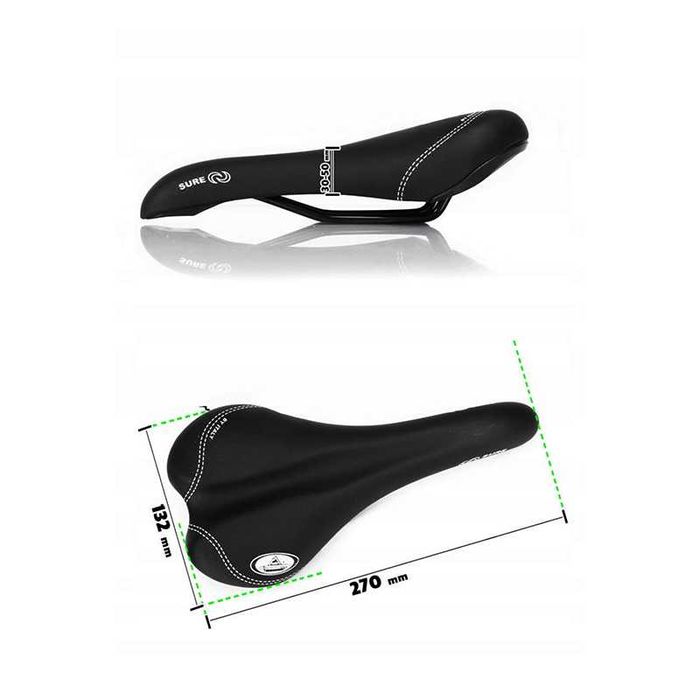 Седалка за велосипед Selle Monte Grappa Sure, Черна, Made in ITALY
