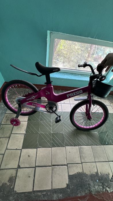 Детский велик для девочек+пениборд в подарок