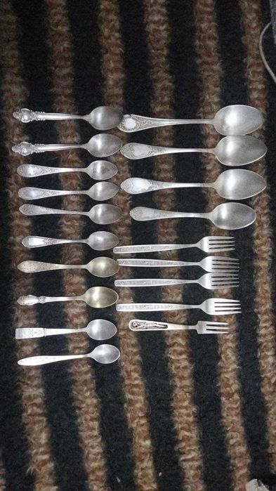 Мельхиоровые столовые приборы