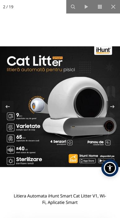 Litiera automata pisici