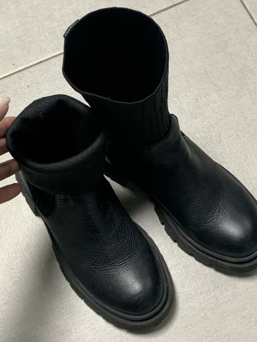 Cizme piele Otter cu ciorap elastic