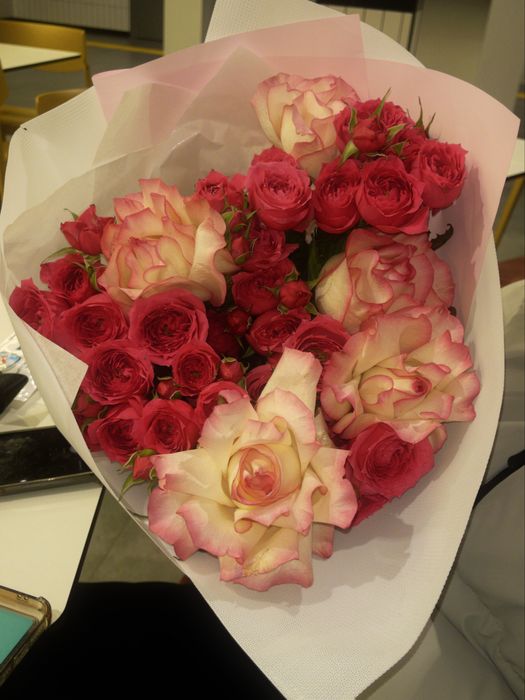 цветы только купил