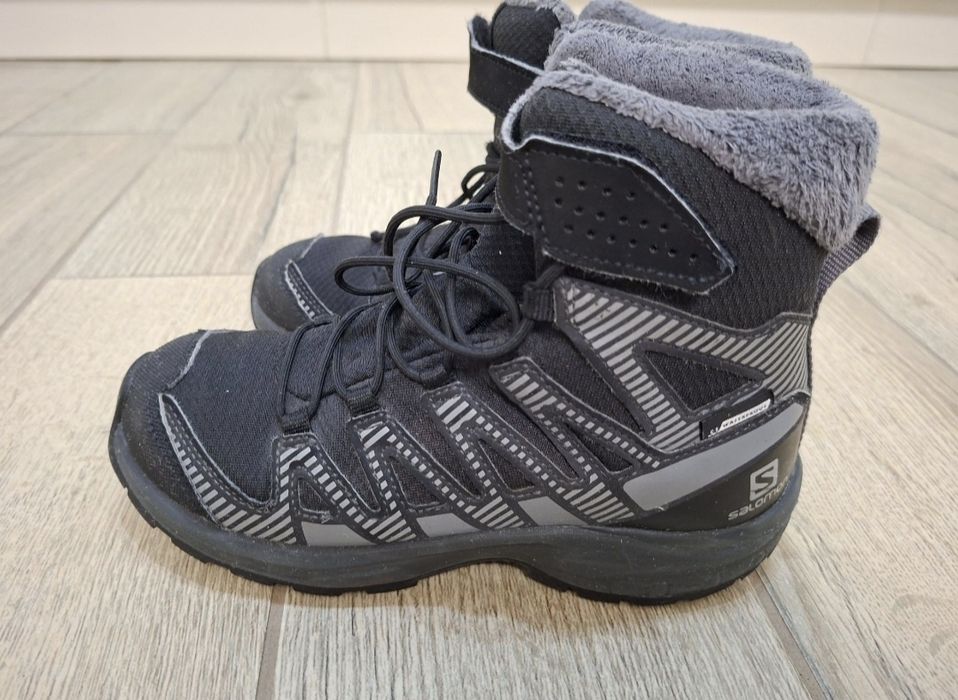 Детски Зимни Обувки Salomon Shoes Xa Pro V8 Winter Cswp J Black/Phan
