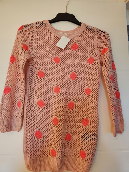Bluza Noua Fete H&M Roz semitransparenta Marimea 158/164