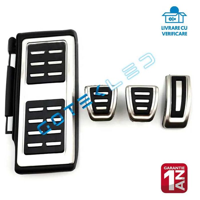 Set Pedale din oțel inoxidabil pentru Volkswagen, Skoda, Seat