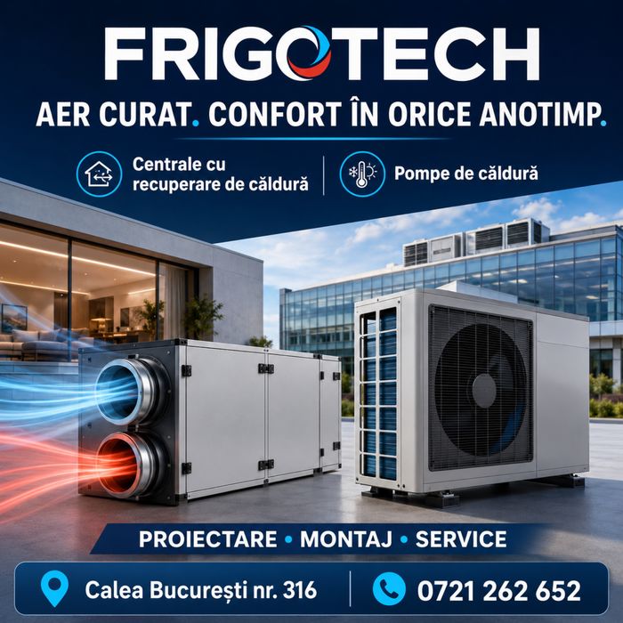 Servicii complete pentru frig, climatizare si eficienta energetica