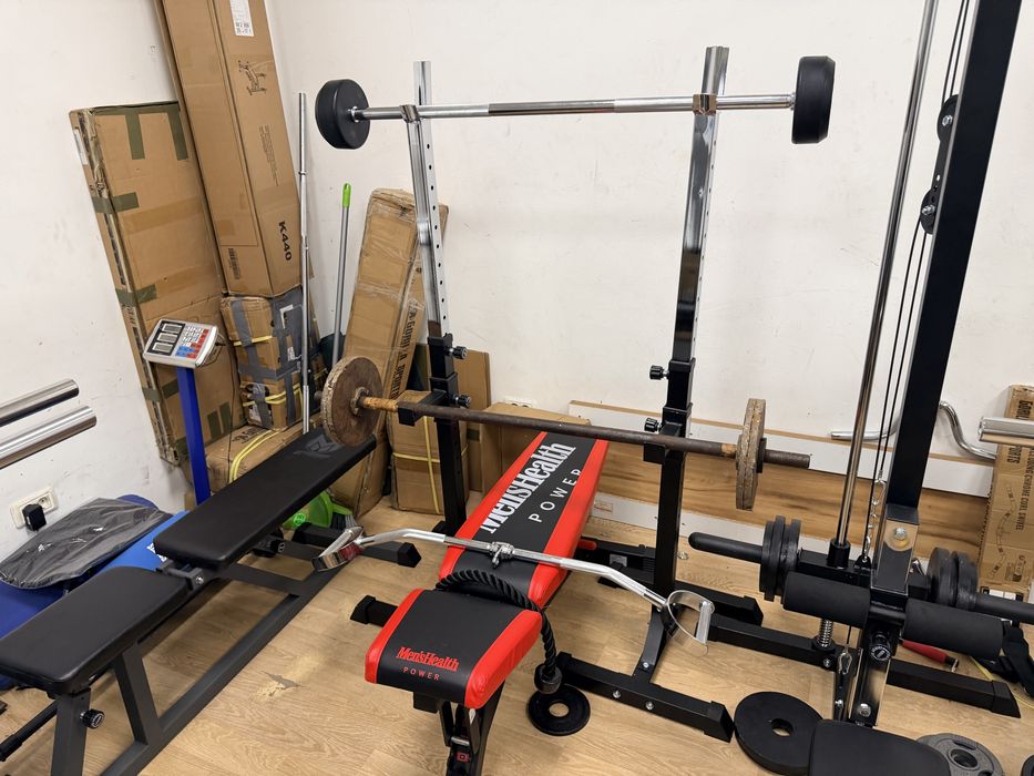 Bari bare haltera gantere piept, brate biceps triceps noi pret de la 50 lei buc.