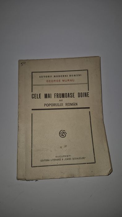 Carte veche 1922 Cele mai frumoase Doine