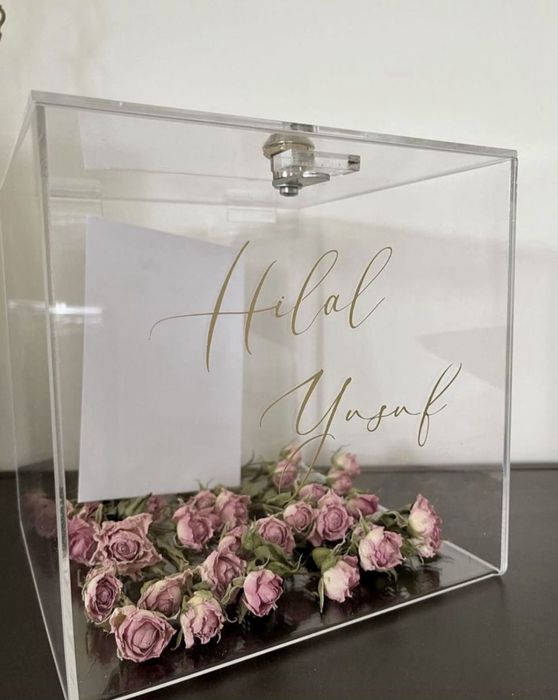Прозрачные ящики для свадьбы,  мероприятий