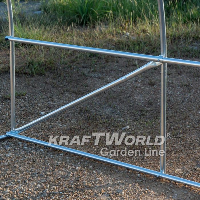 Голям градински парник 10м – Тунелна Оранжерия усилена конструкция, ар