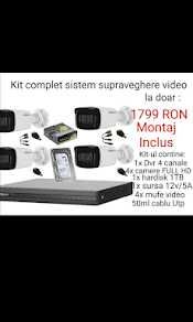KIT Complet Camere Supraveghere Video 4/8/16 CAMERE **OFERIM MONTAJ