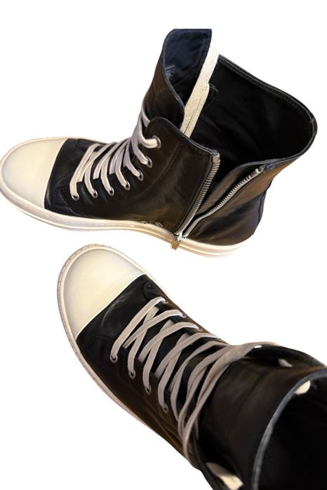 Rick Owens Ramones hi-top adidasi din piele - 42