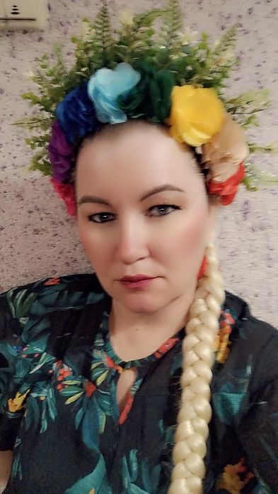 Кокошник Венок радуга