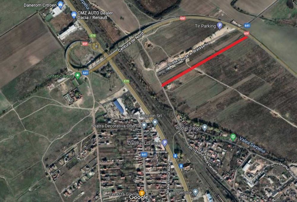 Vând teren pe Centura Nord  Craiova