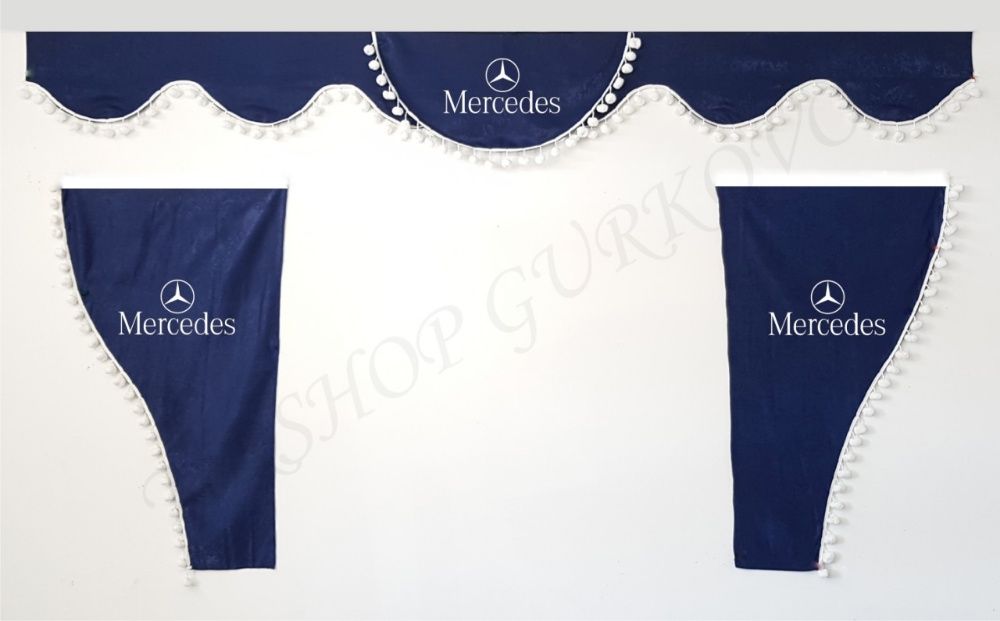 Комплект декоративни пердета с топчетаМЕРЦЕДЕС/MERCEDES