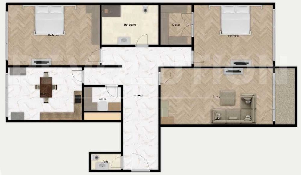 Продава се Тристаен апартамент в София, Люлин 9 - 84 кв.м за 1451 €/кв.м - Снимка #11