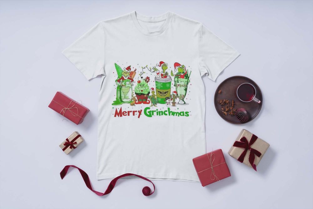 Коледна тениска с атрактивен принт