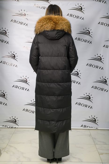 Пуховик с натуральным мехом