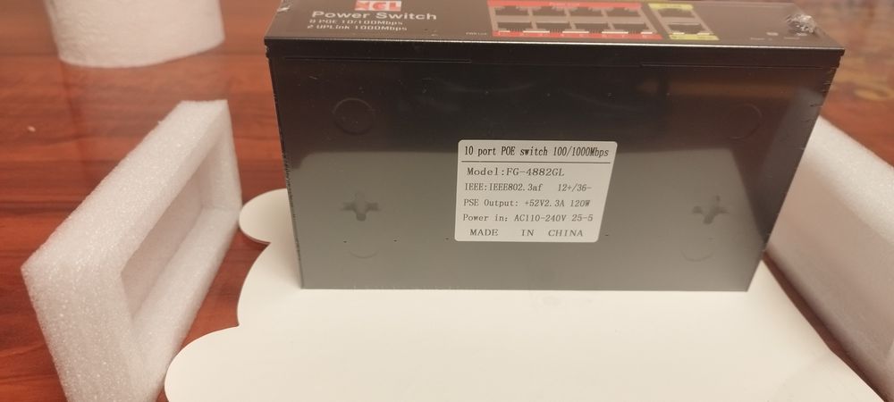 POE switch 8 port +2 port Gigabit