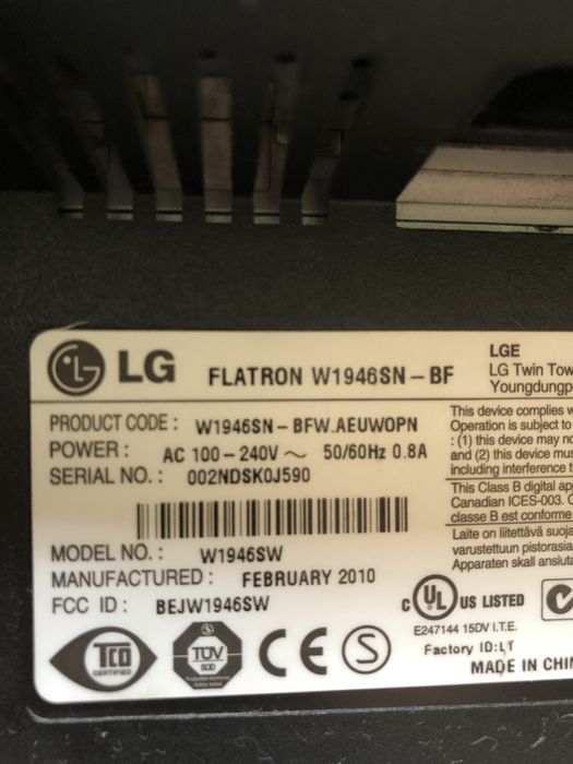 Монитор LG 1946SN