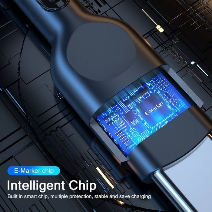 Кабел за зареждане Essager Type-C към Type-C кабел 100W