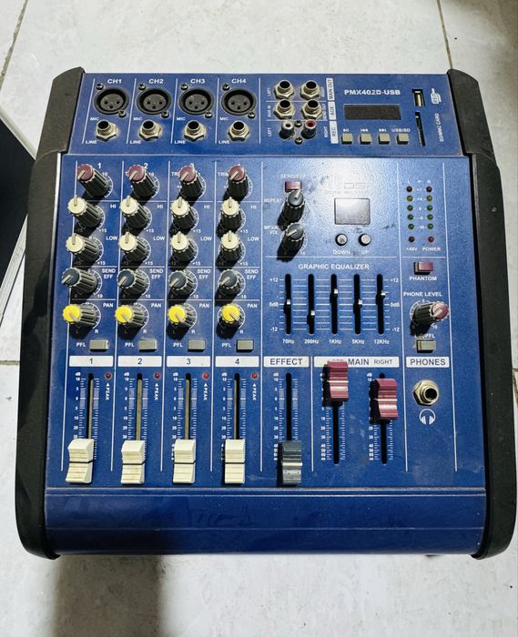 Акустическая система AiX Voice, 2 колонки + микшер PMX402 USB