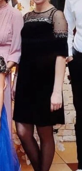 Платье бархат с паетками