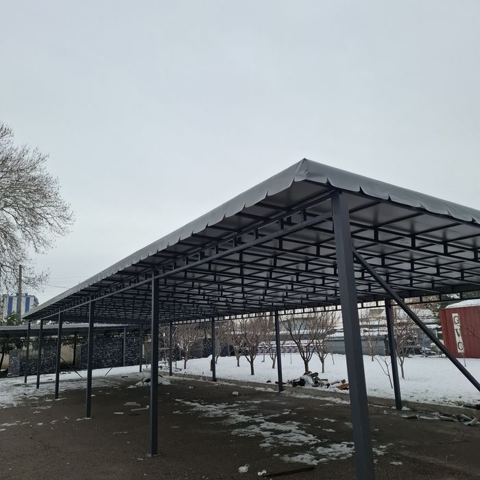 Баннер тент установка