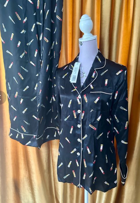 Olivia Von Halle Lila Cleo Pijama mătase naturală set lounge