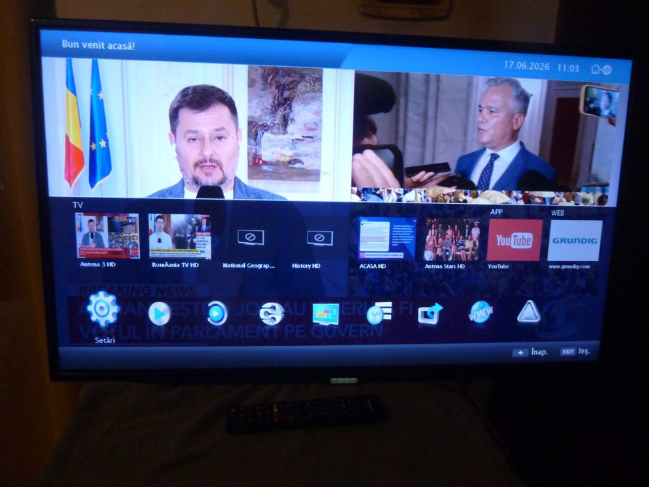 tv smart led full hd,ecran 102 cm,wifi,youtube,netflix stare foarte buna
