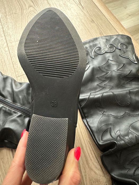 Дамски , кожени ботуши